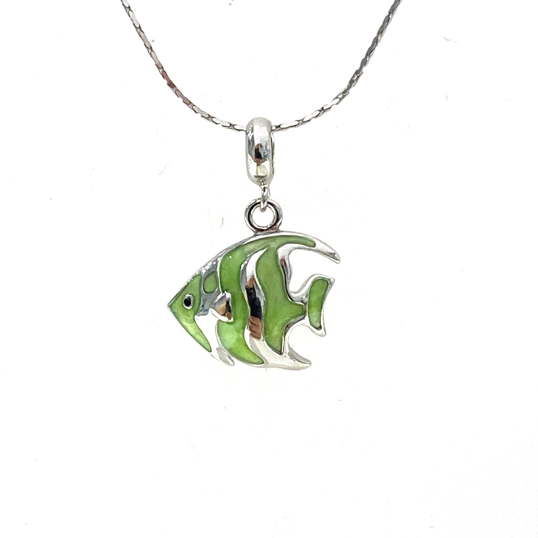JW Neck 16" 925 Fish Enam Green