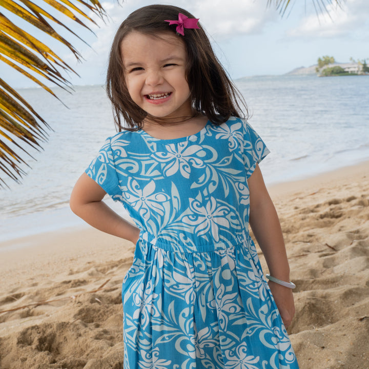 Girls Dress Leilani Tiare Infinity Blue