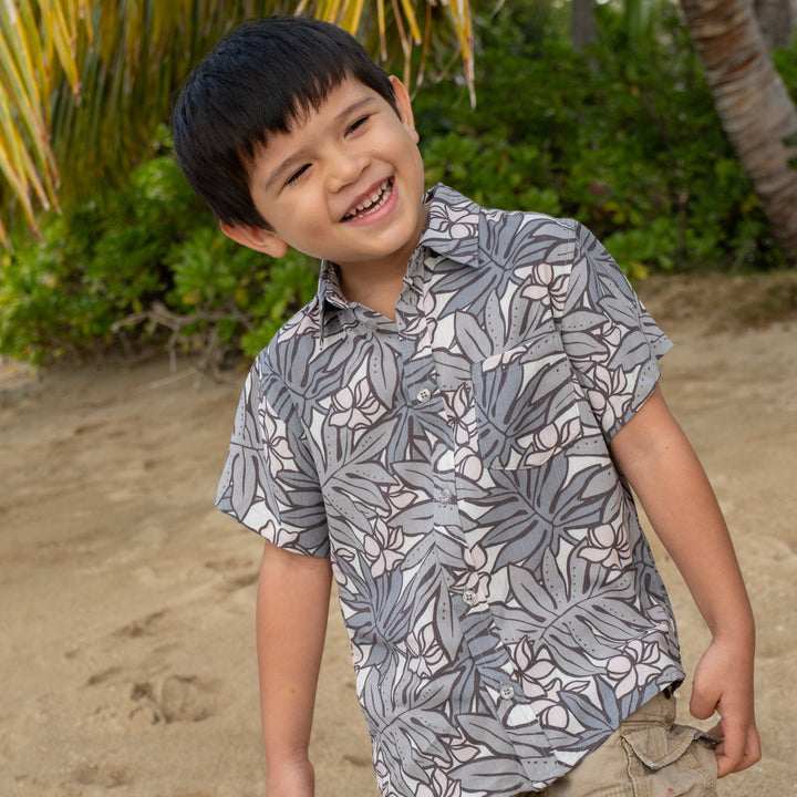 Boys Shirt Ikaika Lauae Grey