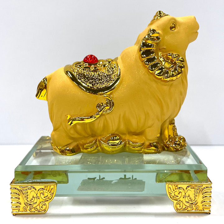 CNY Zodiac Glass Figurine Sheep