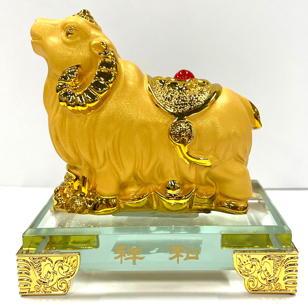 CNY Zodiac Glass Figurine Sheep