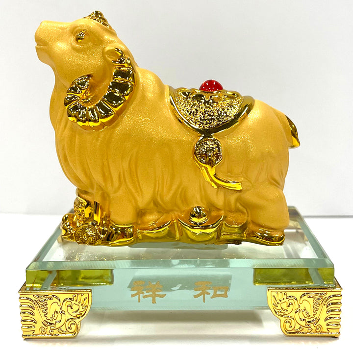 CNY Zodiac Glass Figurine Sheep