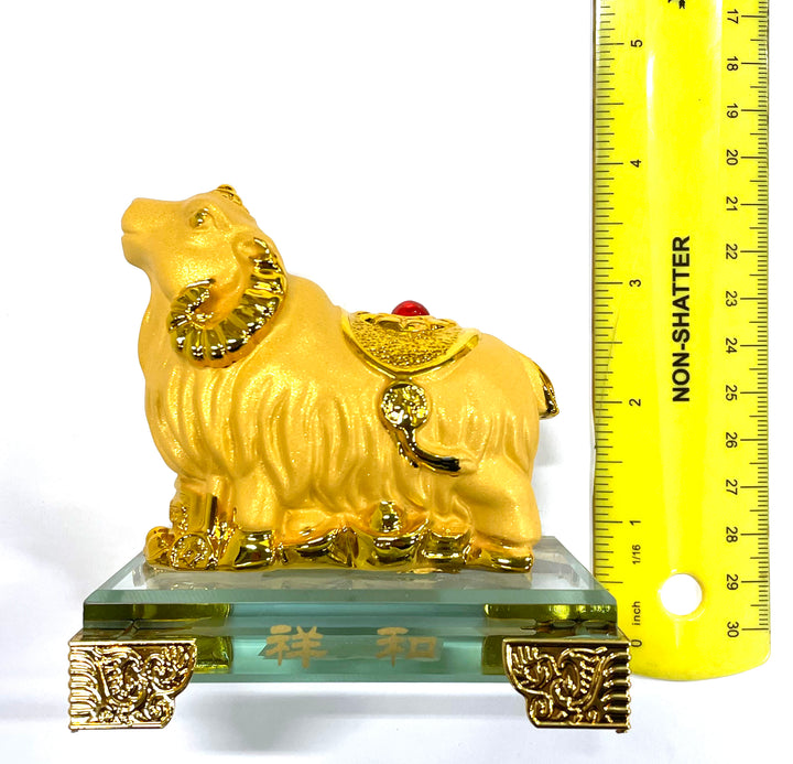 CNY Zodiac Glass Figurine Sheep