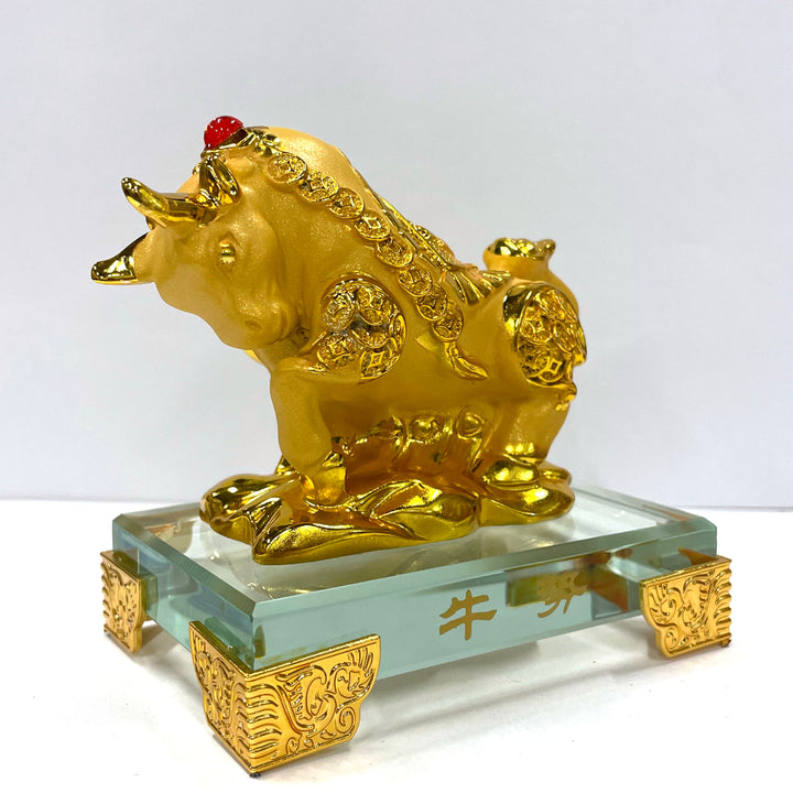 CNY Zodiac Glass Figurine Ox
