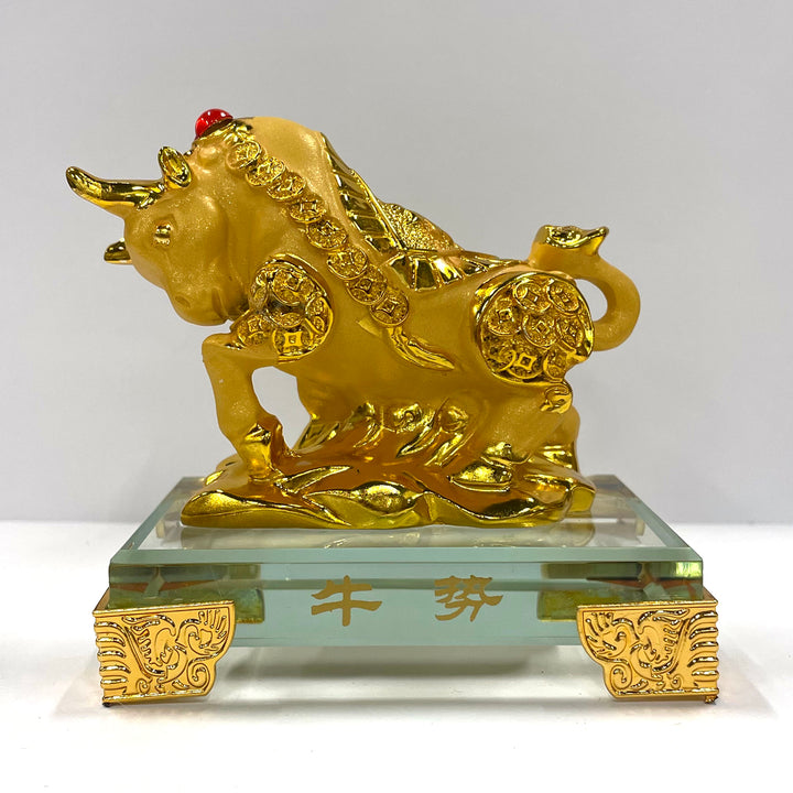 CNY Zodiac Glass Figurine Ox