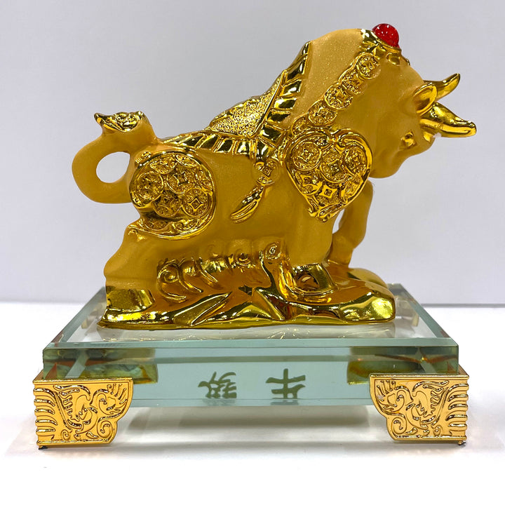 CNY Zodiac Glass Figurine Ox