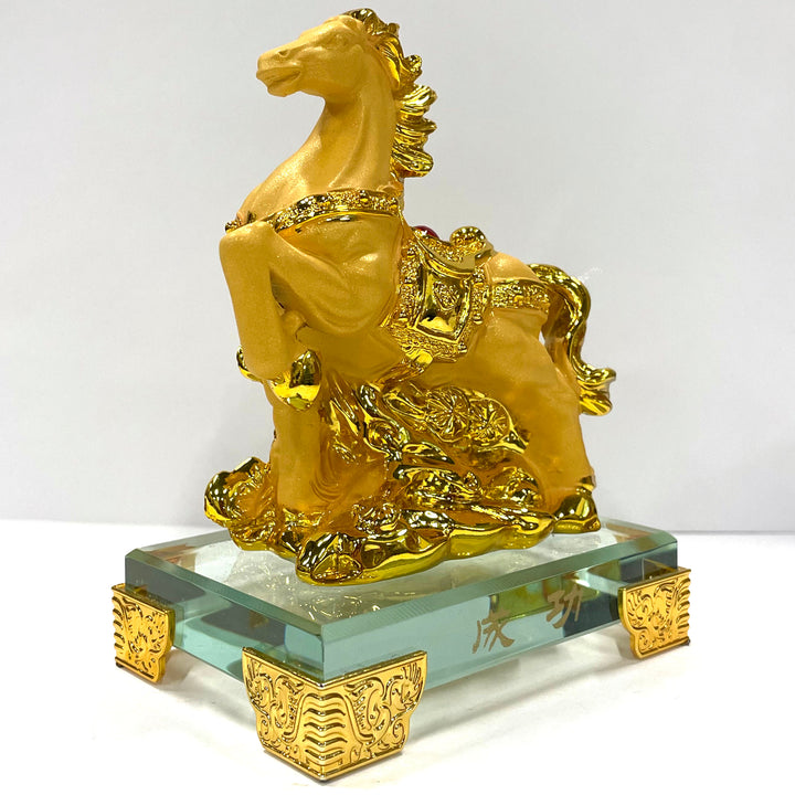 CNY Zodiac Glass Figurine Horse