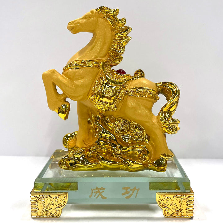 CNY Zodiac Glass Figurine Horse