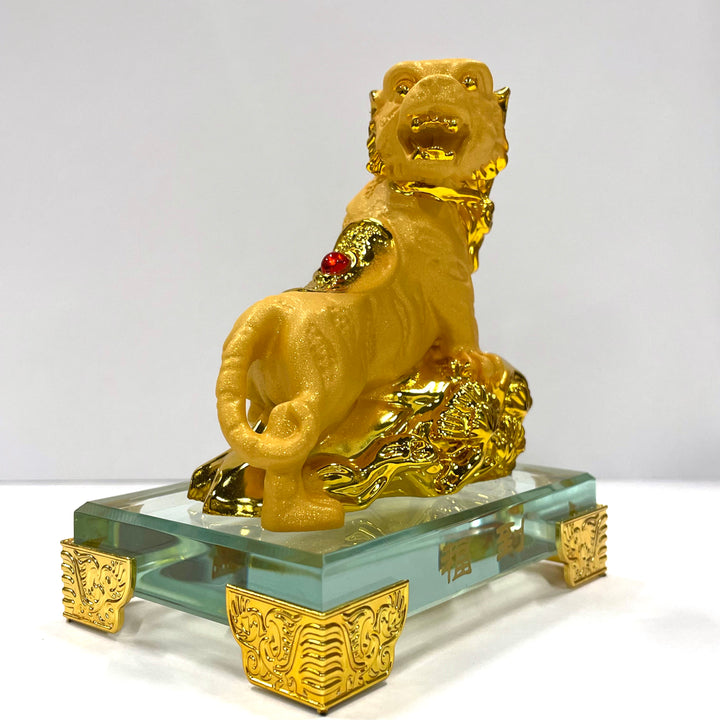 CNY Zodiac Glass Figurine Tiger