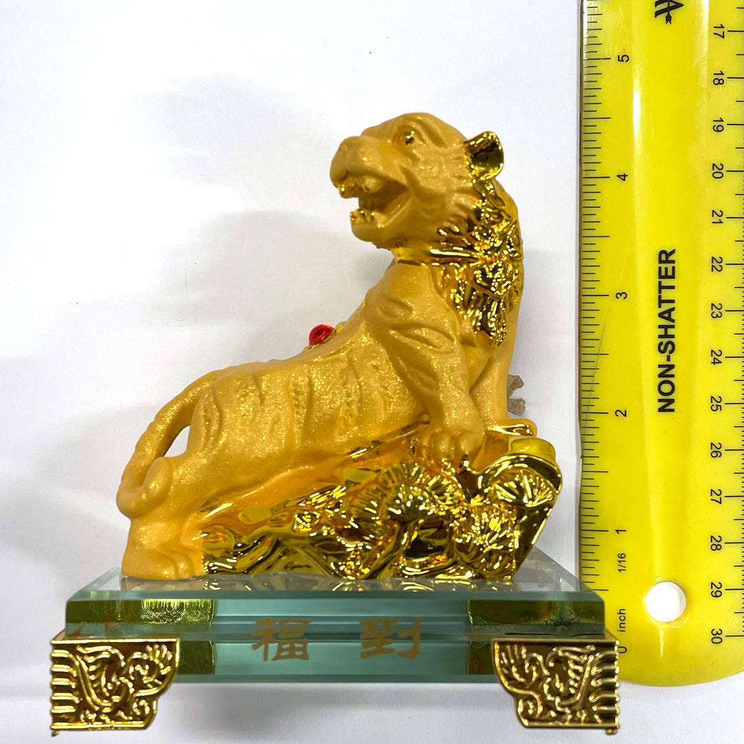 CNY Zodiac Glass Figurine Tiger