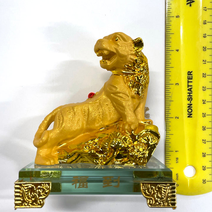 CNY Zodiac Glass Figurine Tiger
