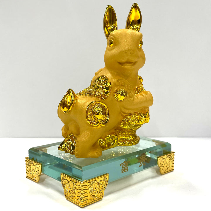 CNY Zodiac Glass Figurine Rabbit