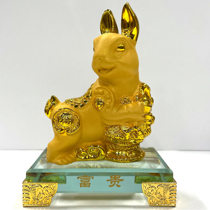 CNY Zodiac Glass Figurine Rabbit