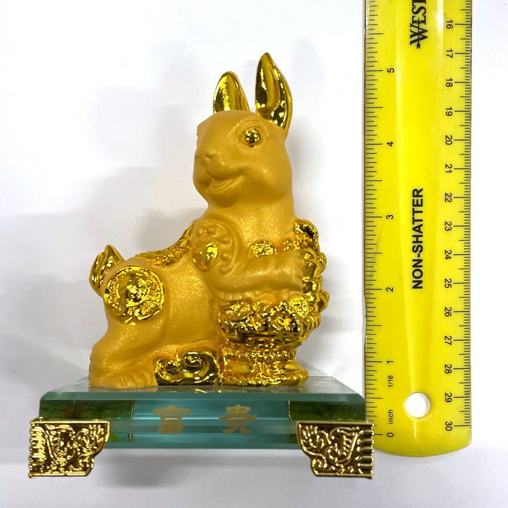 CNY Zodiac Glass Figurine Rabbit