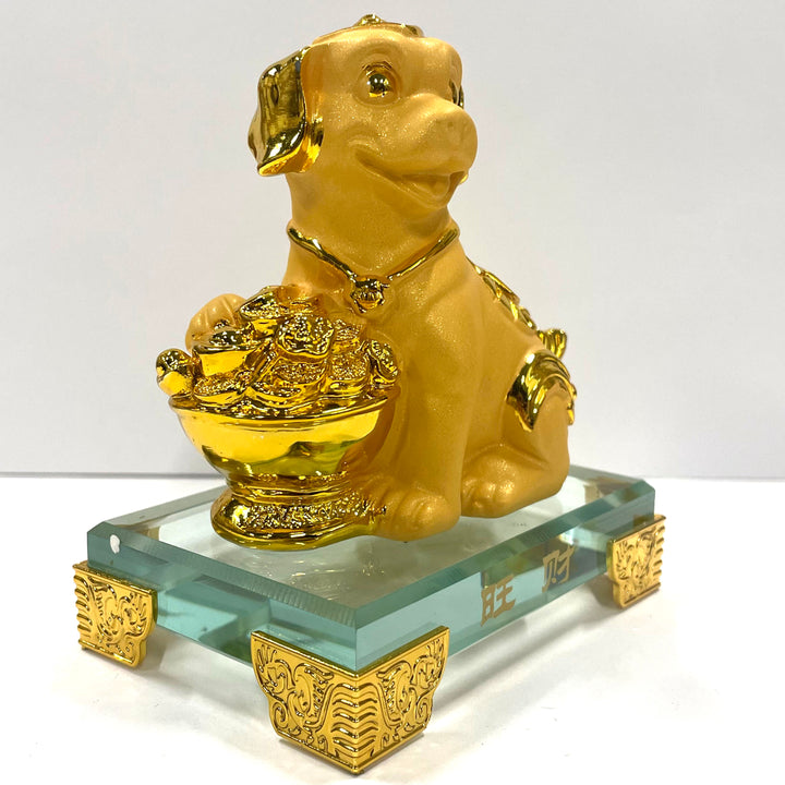 CNY Zodiac Glass Figurine Dog