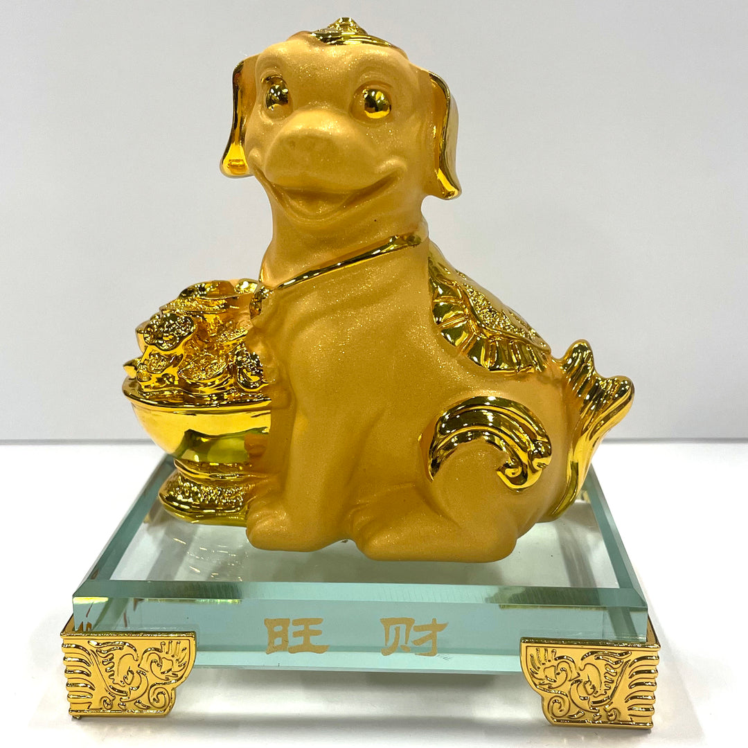 CNY Zodiac Glass Figurine Dog