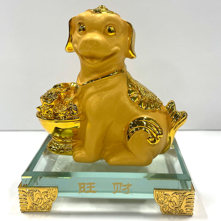 CNY Zodiac Glass Figurine Dog