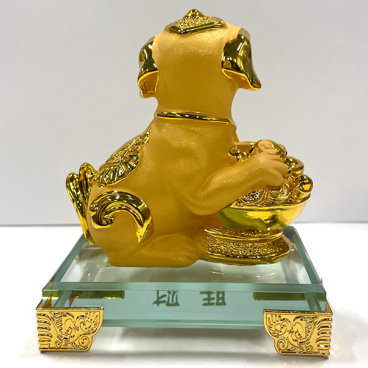 CNY Zodiac Glass Figurine Dog