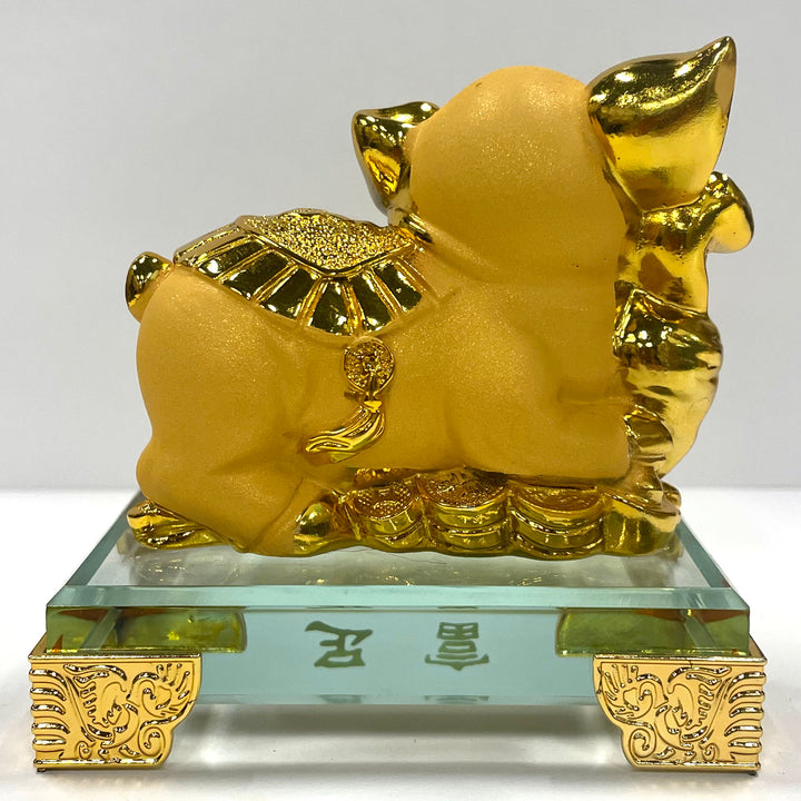 CNY Zodiac Glass Figurine Pig