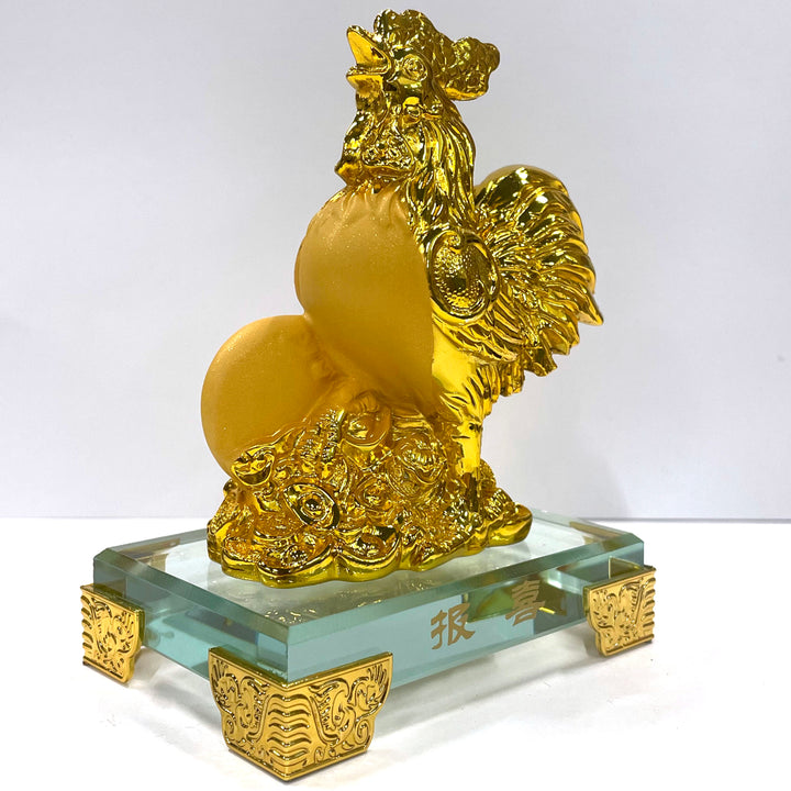 CNY Zodiac Glass Figurine Rooster