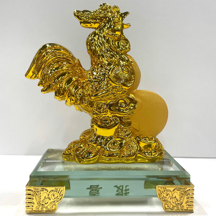 CNY Zodiac Glass Figurine Rooster
