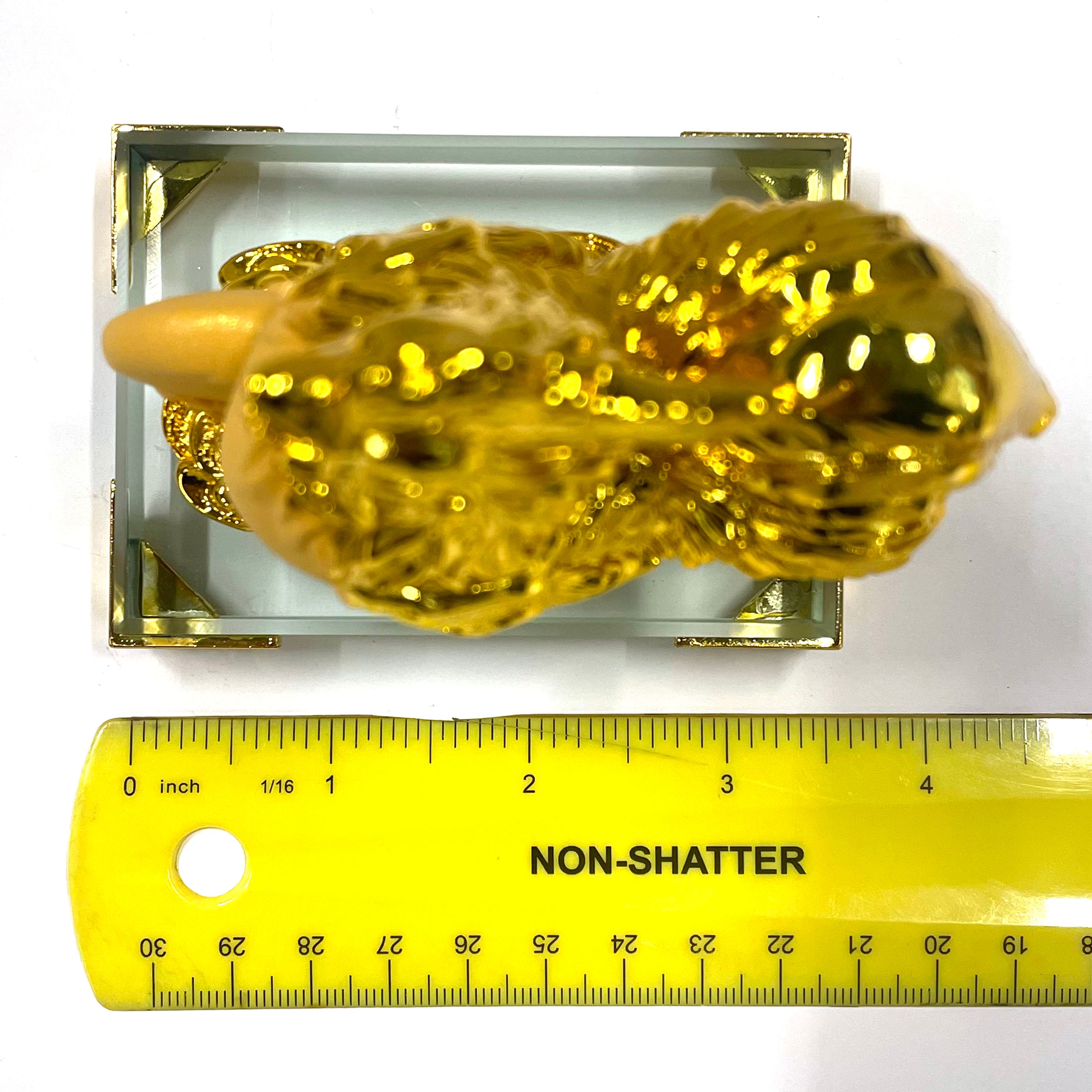 2026 Chinese Zodiac Rooster Year Golden Resin Collectible
