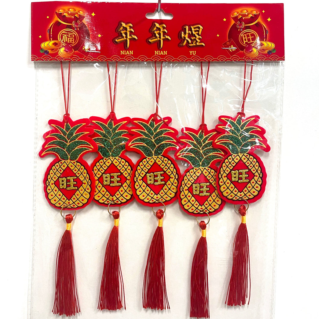 CNY Pineapple Prosperous Tassels (6ct.)