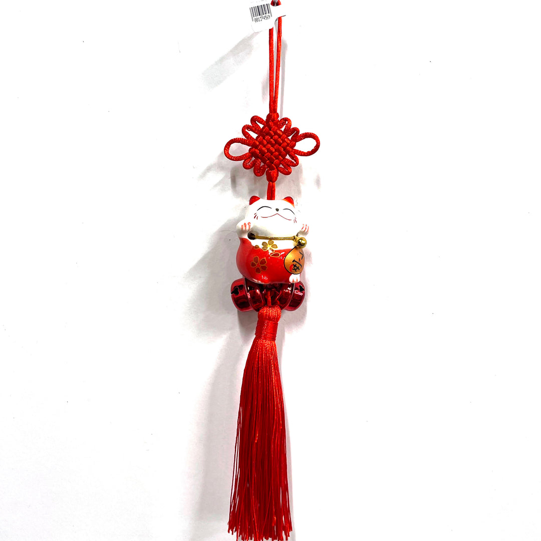 CNY Red Lucky Cat Charm