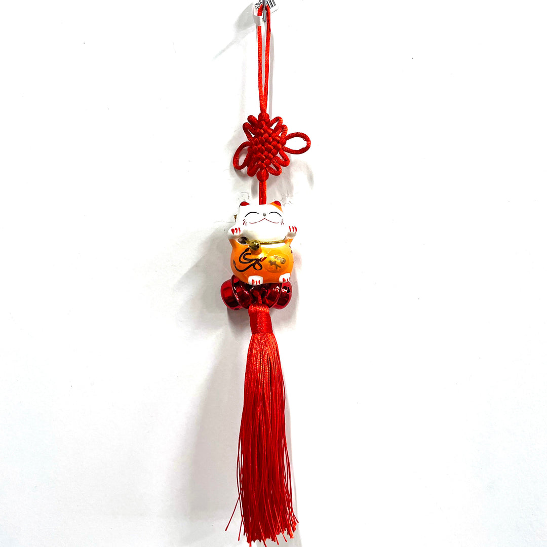 CNY Orange Lucky Cat Charm