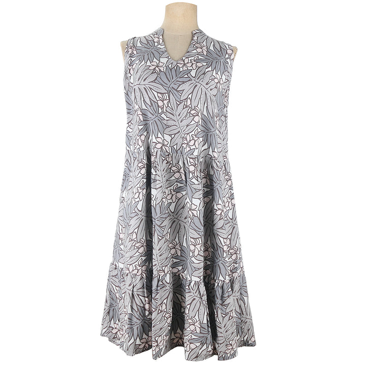 Sleevless Dress Kaipo Lauae Grey