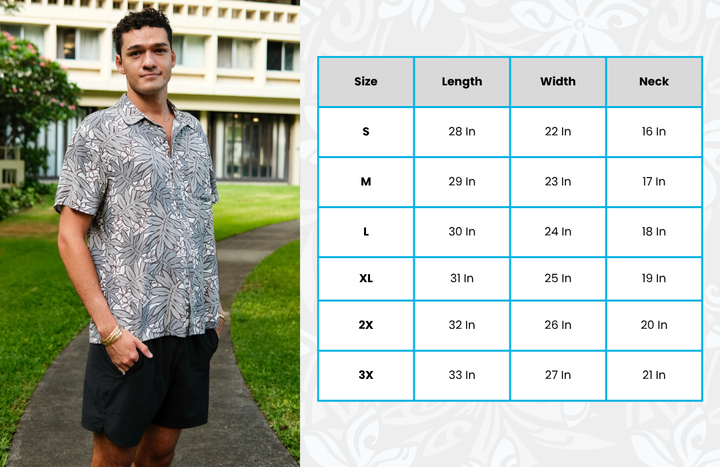 Mens Shirt Keahi Lauae Grey