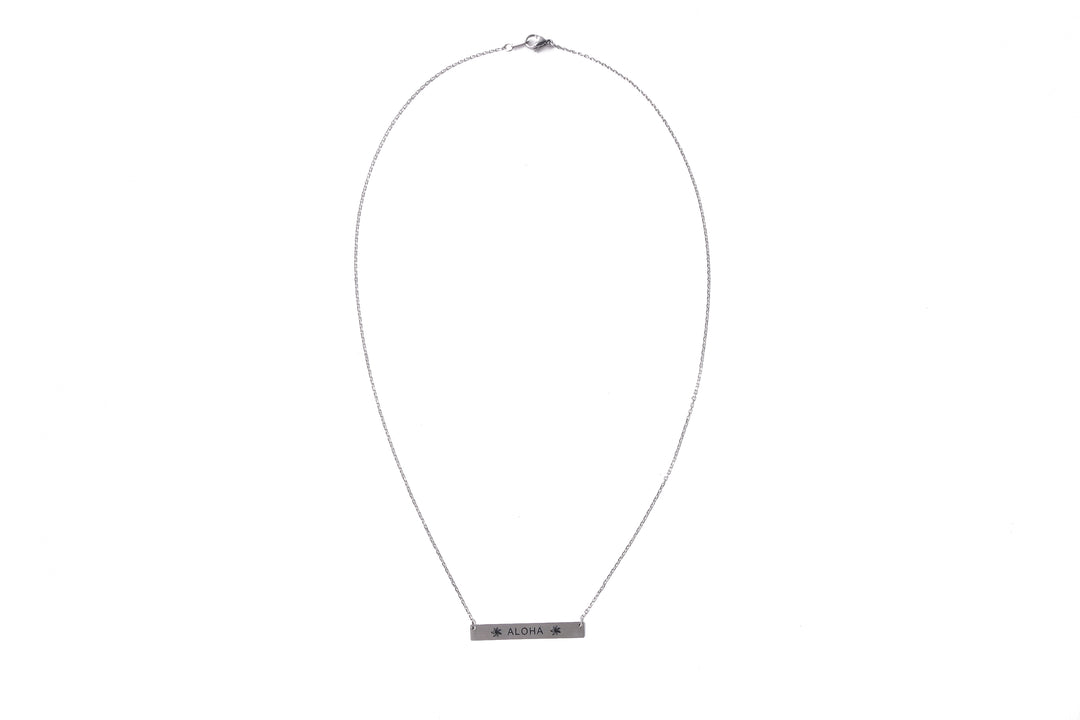 Necklace Aloha Bar Silver
