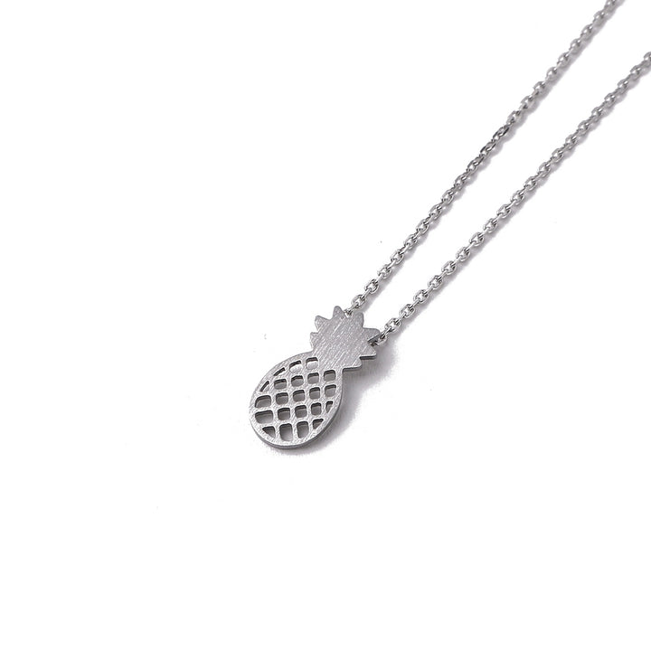 Necklace Aloha Pineapple Puka Silver