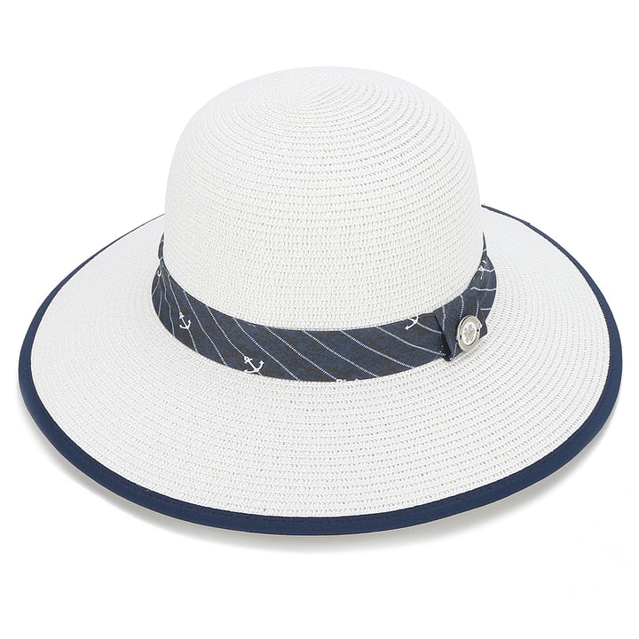 Hat Round Marigold White