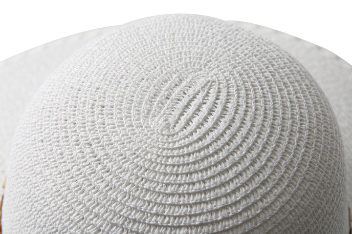 Hat Round Sunflower White