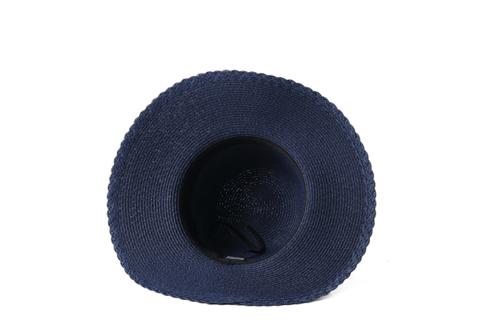 Hat Round Sunflower Navy