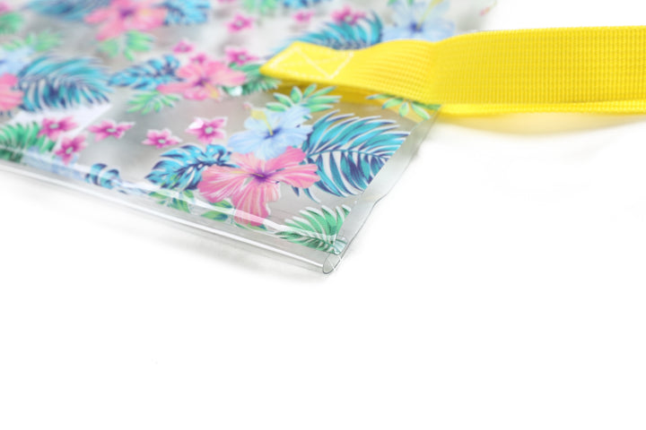 EH Clear Tote Monstera Blue