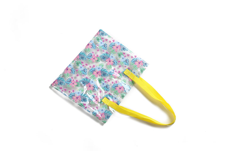 EH Clear Tote Monstera Blue
