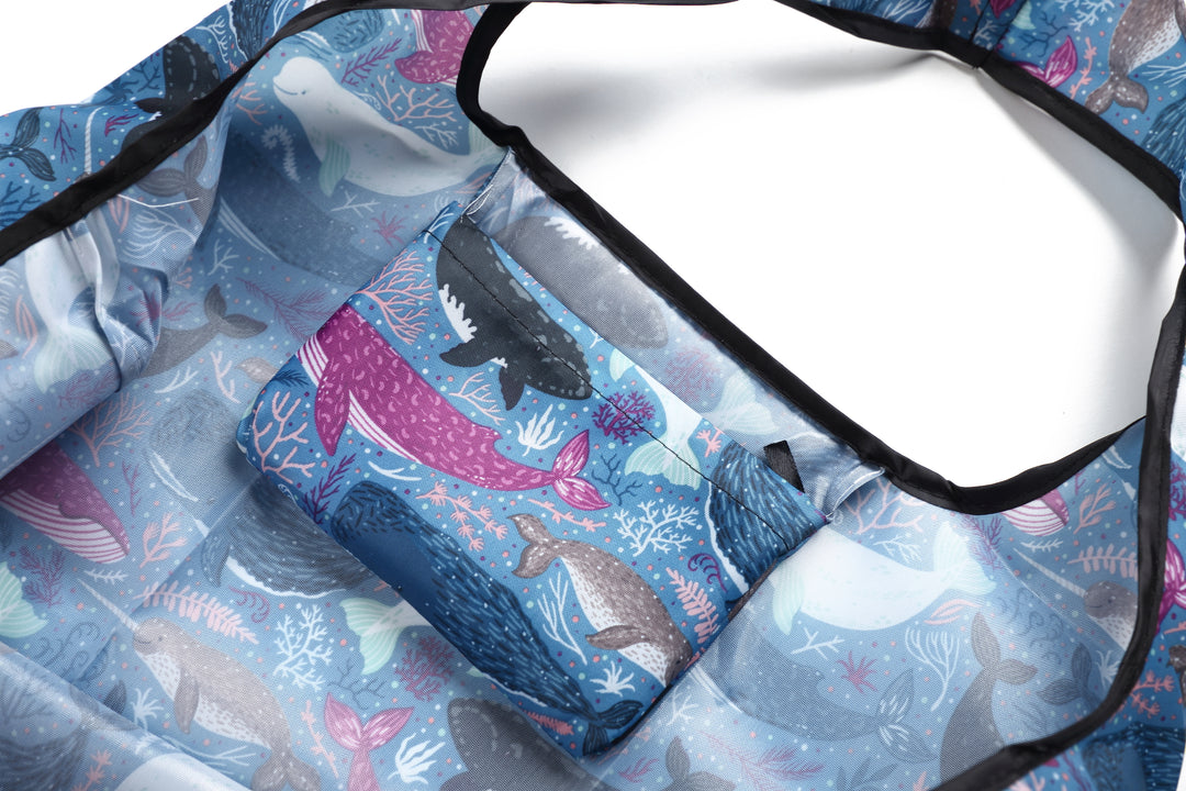 Foldable Bag Jackie Whales Blue