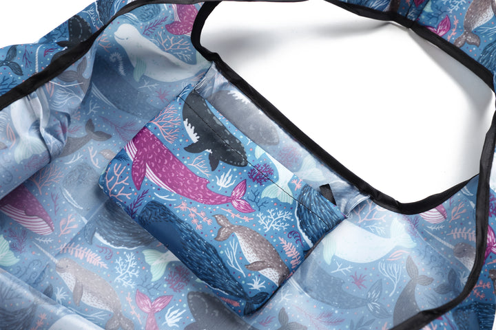 Foldable Bag Jackie Whales Blue