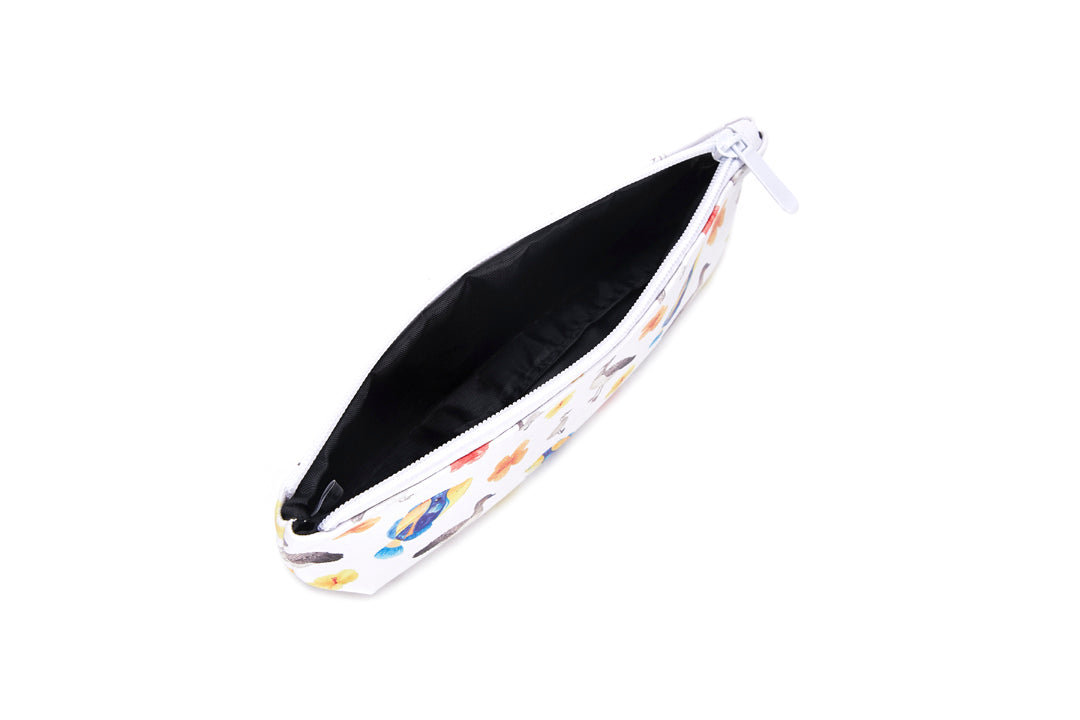Pouch Pencil Humu Nene Hibiscus White