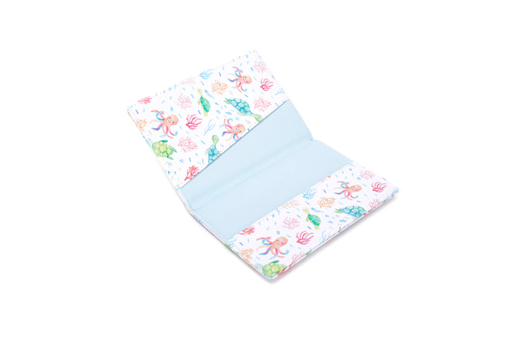 Passport Case Turtle Octopus White