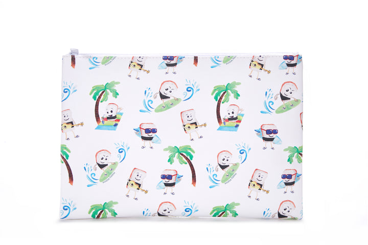 Pouch Zip Large Musubi White