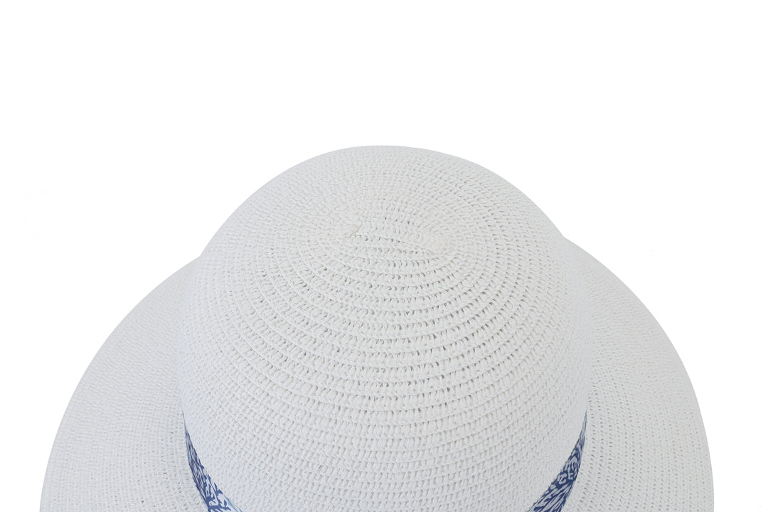 Hat Orchid White Coral Blue