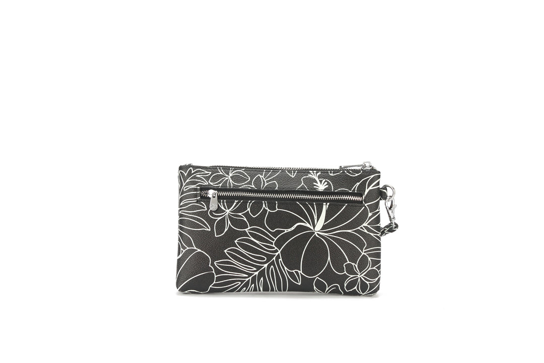 Wristlet Melody Hibiscus Lines Black