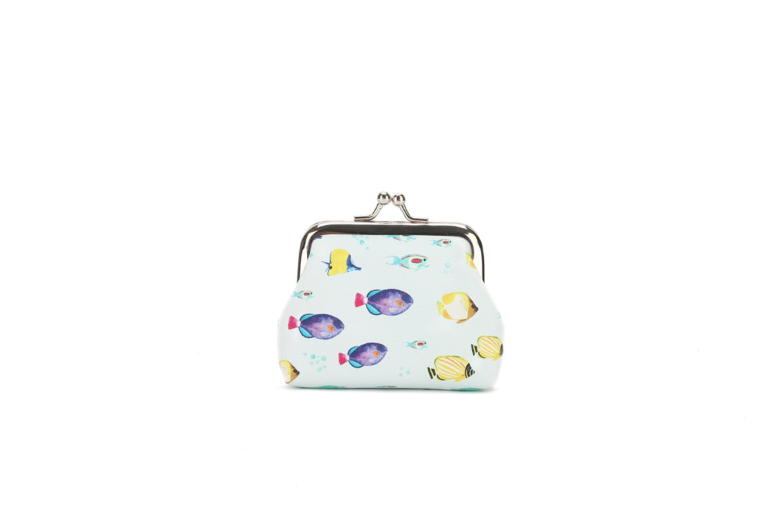 Pouch Coin Large Fish Ohana Blue