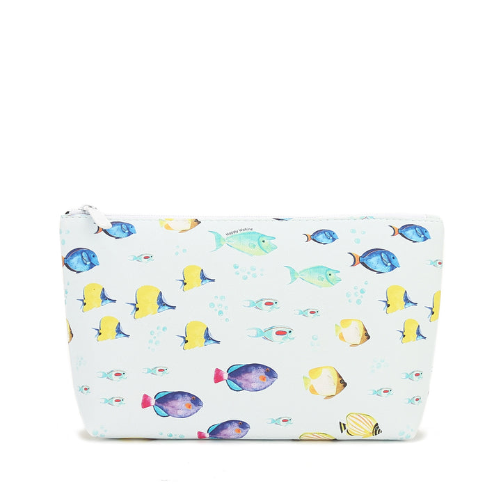 Pouch Gusset Medium Fish Ohana Blue