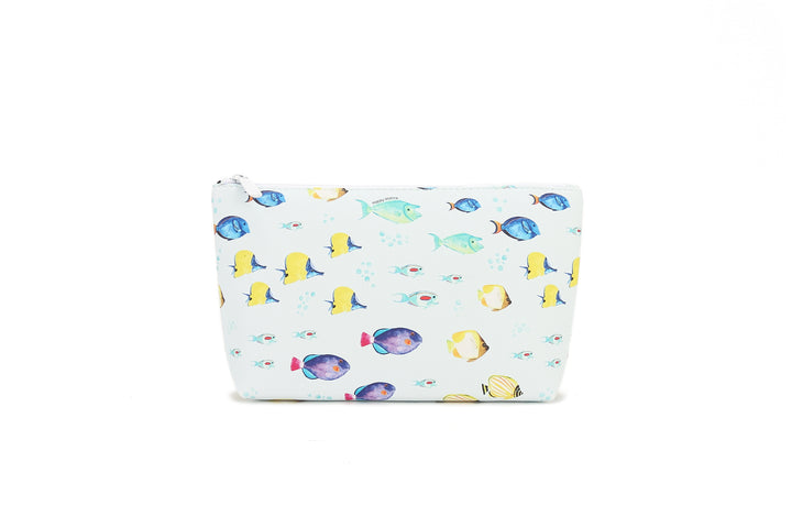Pouch Gusset Medium Fish Ohana Blue