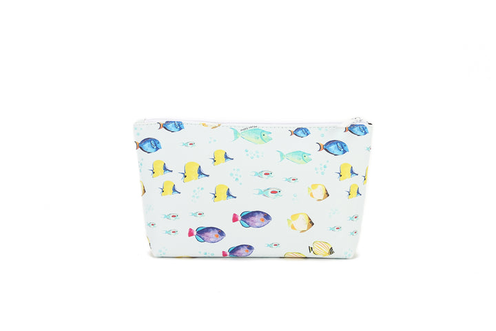 Pouch Gusset Medium Fish Ohana Blue