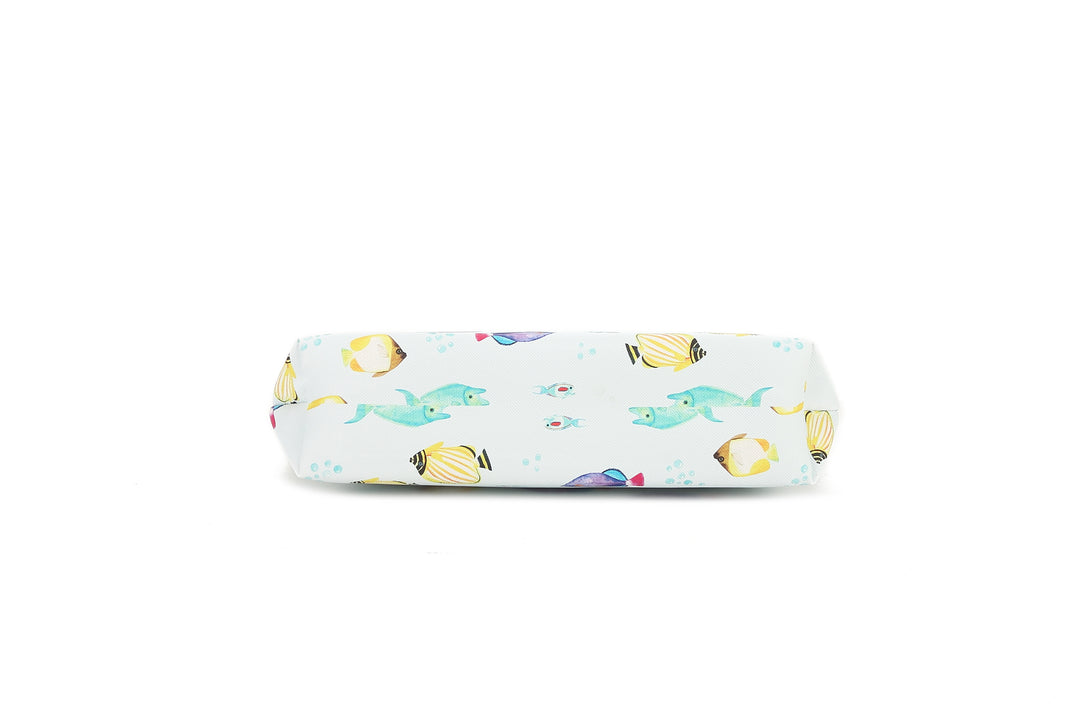 Pouch Gusset Medium Fish Ohana Blue
